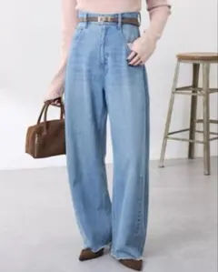 【美品】Q.anos/ブルージュデニム/デニムパンツブルー　サイズ0