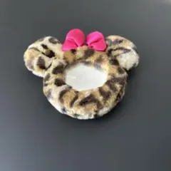 東京ディズニーリゾート　ミニーマウス型 ヒョウ柄ミラー