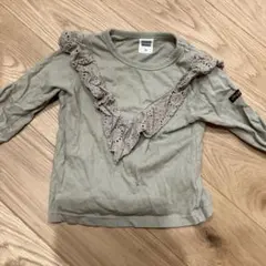 長袖カットソー 100cm レース付き