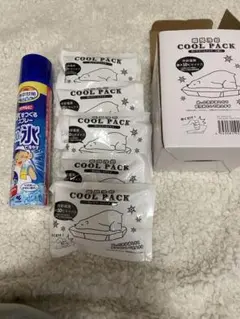 叩いて瞬間クールパック5個と冷却スプレーセット　熱中症対策　アイシング