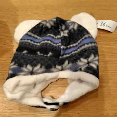 耳付きフリースニット帽 56cm