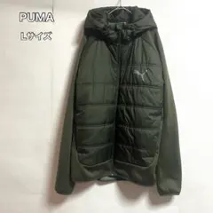 PUMA プーマ 中綿ジャケット L メンズ カーキ 防寒 保温　通勤　通学