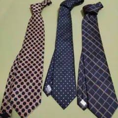 シルク ネクタイ 3本セット