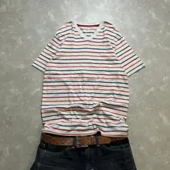 archive GAP s/s tee striped vcut y2k