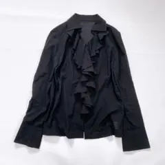 O♦︎未使用 ランバンコレクション レース フリルスリーブブラウス 