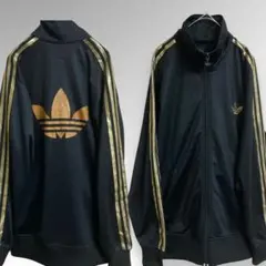 アディダスオリジナルス　トラックジャケット　ブラック/ゴールド　Lサイズ
