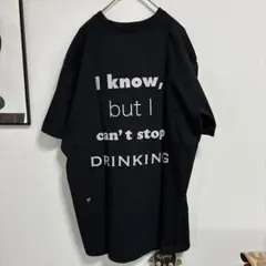 90s お酒 ビール モーションロゴ メッセージ Tシャツ 山田蓮さん着用