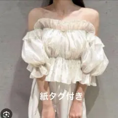 美品 HEVE ヘイヴ ラッフルジャケット ブラウス トップス ネイビー