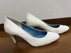 BENIRブライダルシューズ　7cmヒール　サイズ39 24.5㎝