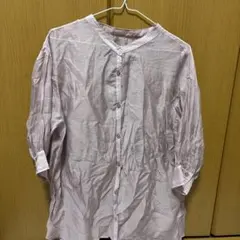 INGNIくすみピンクの七分袖シャツ　　　◯