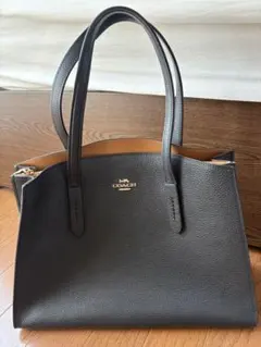 COACH コーチ 25137 トートバック ブラック　レザーのサムネイル