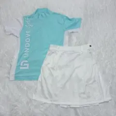 UNDOVE golf レディース 半袖 モックネック シャツ　& スカート