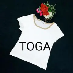 【希少】TOGA トーガ ゴールドネック Tシャツ ホワイト 日本製のサムネイル