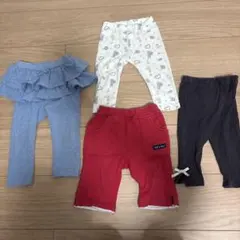女の子　80 ズボン4点 まとめ売り