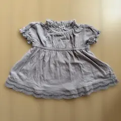 ROPE PICNIC キッズ Tシャツ 100cm 紫 フリルのサムネイル