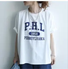 zena ジェナ限定　ロゴ半袖Ｔシャツ　ホワイトのサムネイル