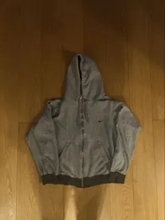NIKE ジップアップパーカー グレー　00s Y2K