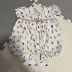アイスクリーム柄ロンパース プティマイン