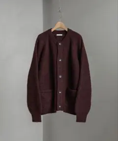 【WYM LIDNM】シャギーカーディガン ブラウン M モヘアライクのサムネイル