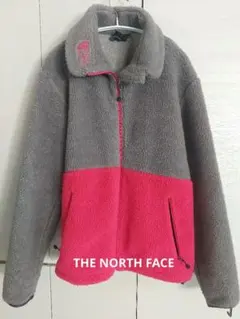 THE NORTH FACE　ボア　ジャケット　バイカラー　グレー×ピンク