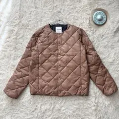 ノーカラーダウンジャケット ダウンジャケット