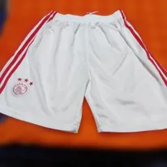 サッカー アヤックス AJAX ハーフパンツ ホワイト ユニフォームパンツ 歳末