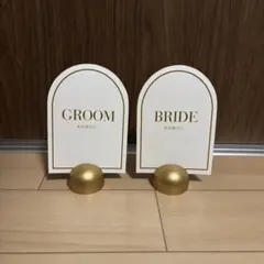 結婚式　受付サイン　新郎新婦　テーブルナンバー　ウエディング