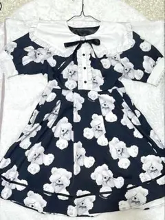 夢展望 ワンピース くま柄
