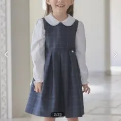 anyfam チェック　フォーマル　ジャンパースカート　ワンピース　140