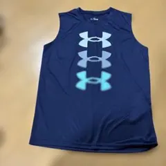 Under Armour ノースリーブタンクトップ YXL ネイビー