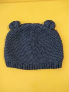 baby GAP くま耳ニット帽 ネイビー 3-6month