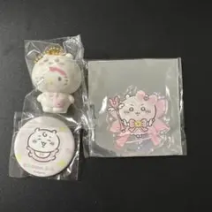 サンリオ ちいかわ シークレットフロッキーマスコットチャーム キティ ちいかわ