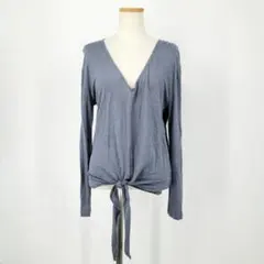 /＊a【リネン100%】エイチアンドエム H&M リネン カットソー 長袖 Mのサムネイル