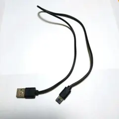 USB充電ケーブル USB-A to Micro USB 黒