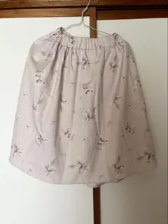 ピンク フレアスカート OLIVE des OLIVE ベレー帽セットのサムネイル