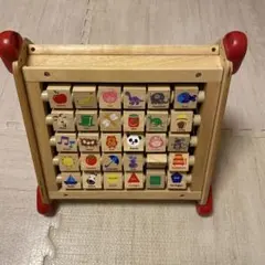 木製 知育玩具 アルファベット 回転ブロック　I'm toy 6in1のサムネイル