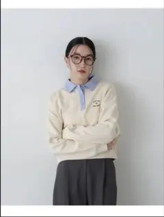 襟付きスウェット N. Natural Beauty Basicのサムネイル