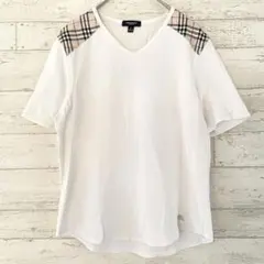 バーバリーロンドン ノバチェック プルオーバー 【L】 ワンポイント ロゴ 刺繍