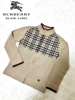 BURBERRY BLACK LABEL ノバチェック　ニット　セーター