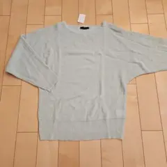 レディーストップス ニット リブ編み 長袖 セーター No.166