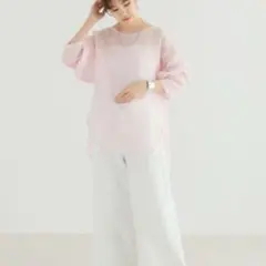 《公式完売》URBAN RESEARCH ラミーブラウス ピンクのサムネイル