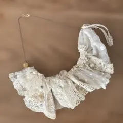 アンティーク　ホワイトレース ネックレス