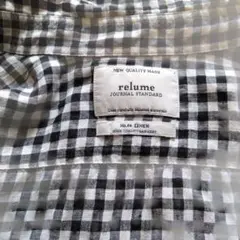 relume チェック柄 長袖シャツ サイズ2のサムネイル