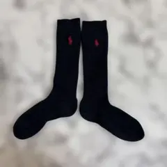 ラルフローレン　キッズ　ハイソックス　黒　20㎝〜22㎝