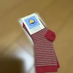 PETIT BATEAU 赤 ストライプ キッズ靴下