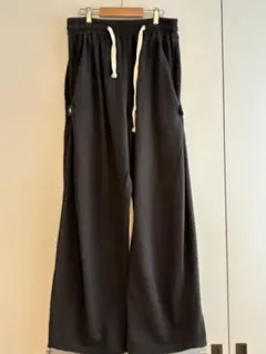 【Chikashitsu +】GARMENTS ダークグレー ワイドパンツ