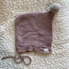 【マールマールMARLMARL】ベビー帽子 ピンク　ボンネット