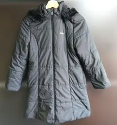 べべ　黒ブラック　150　ジャンバー 　フード付き中綿コート