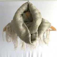 (1) スヌード　ストール　ボレロ　フリンジ