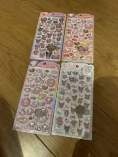 うるちゅるポップシール　４枚セット